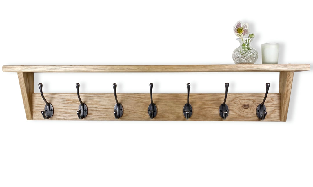 Solid oak coat racks