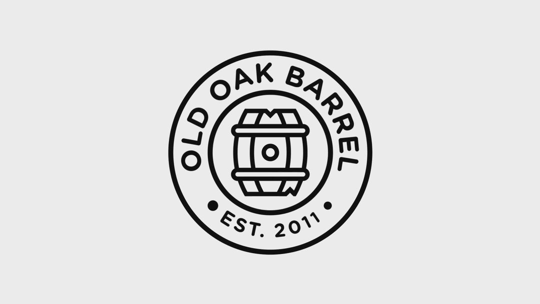 Oak coat rack with integrated shelf - polished cast iron double hooks